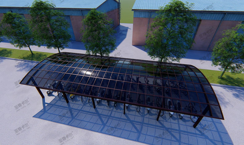 非機(jī)動(dòng)車(chē)雨棚尺寸詳細(xì)參數(shù)，非機(jī)動(dòng)車(chē)雨棚定做廠(chǎng)家來(lái)提供