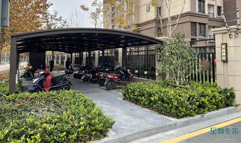 自行車棚生產廠家怎么選？自行車車棚圖片大全？